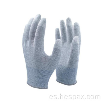 Hespax DMF Free Wased Water PU Fingertips Guantes de trabajo